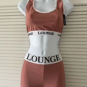 Lounge Underwear Sports Bra & Leggings set.